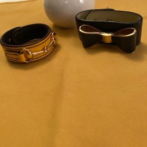 Two leather bracelets